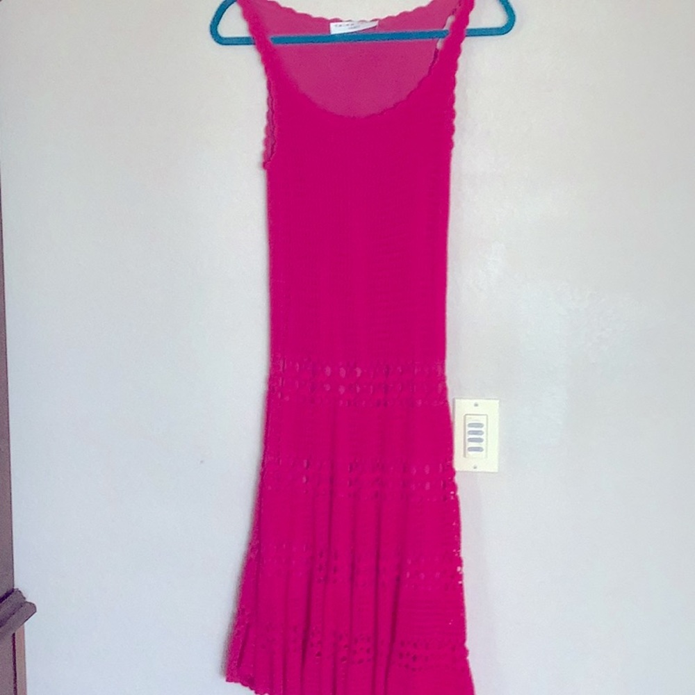 Fuschia pink dress by Trina Turk